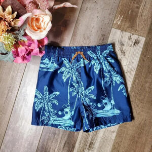 Disney Store Toddler Boy Blue Swim Trunks Size 18M